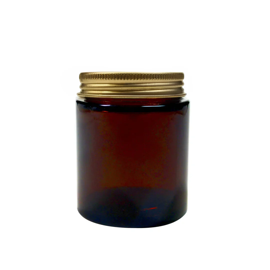 100ml Glass Pot - Amber - Image 4