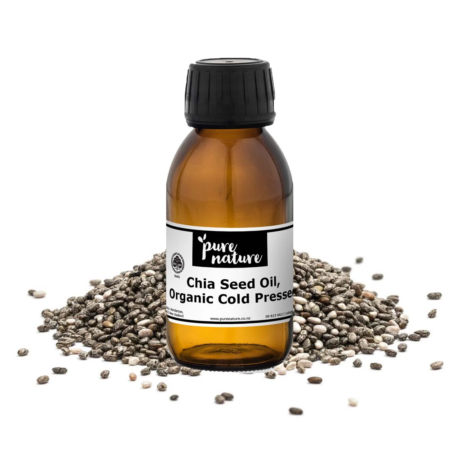 Chia Seed Oil Organic - Cold Pressed - Image 2