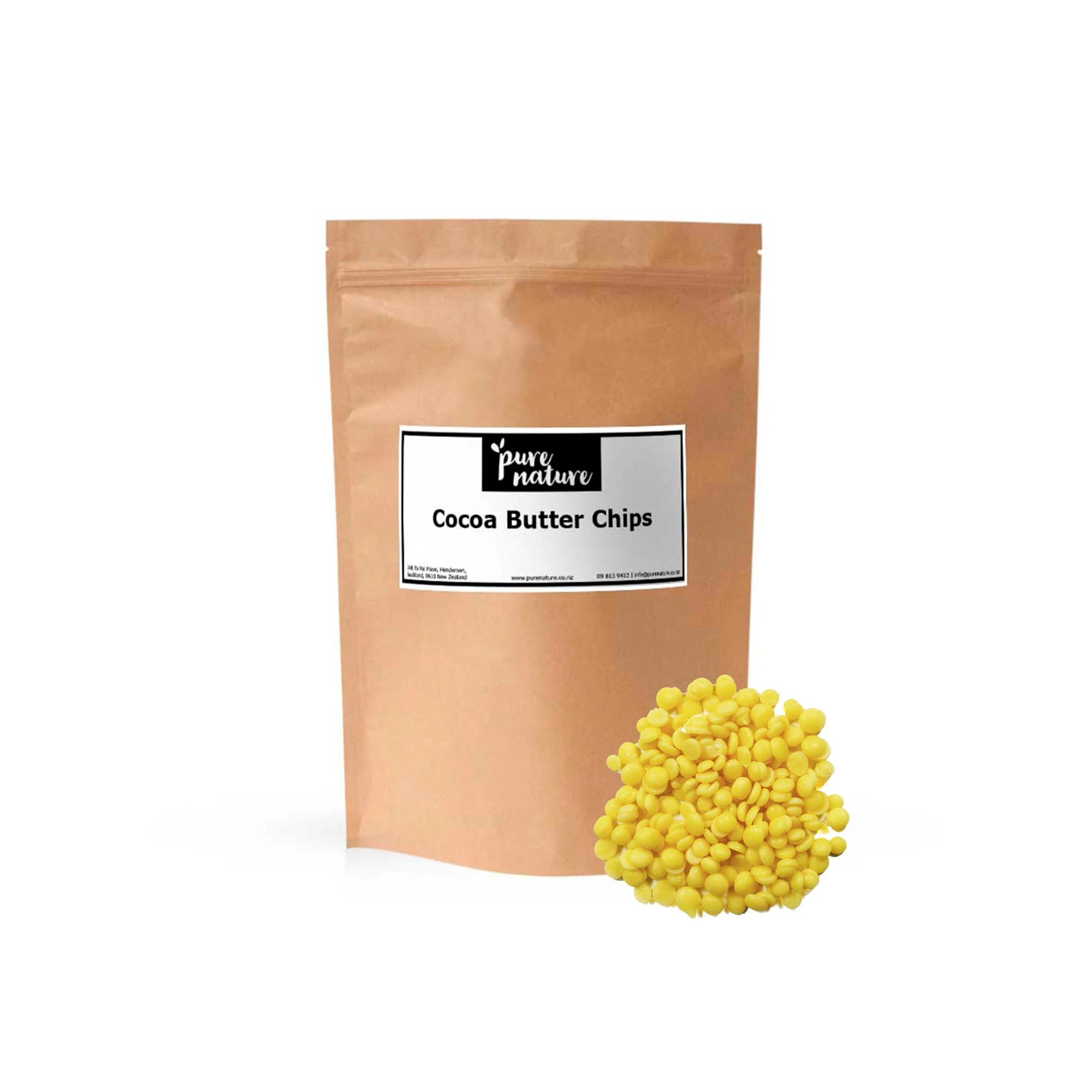 Cocoa Butter Chips, Fair Trade - Organic - Image 2
