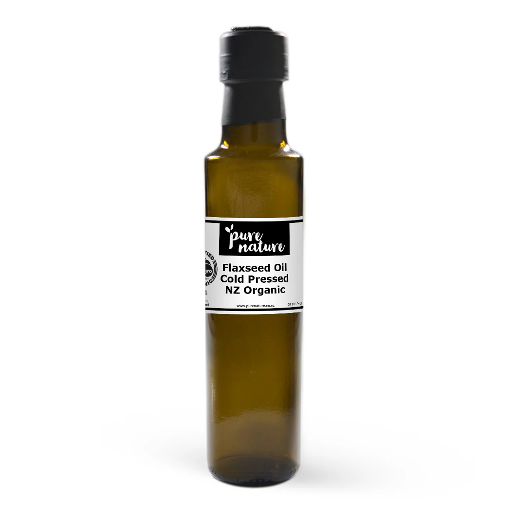 New Zealand Organic Cold Pressed Flaxseed Oil - Food Grade - Image 2